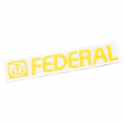 Sticker Federal 170Mm Die Cut - Yellow Bmx Race