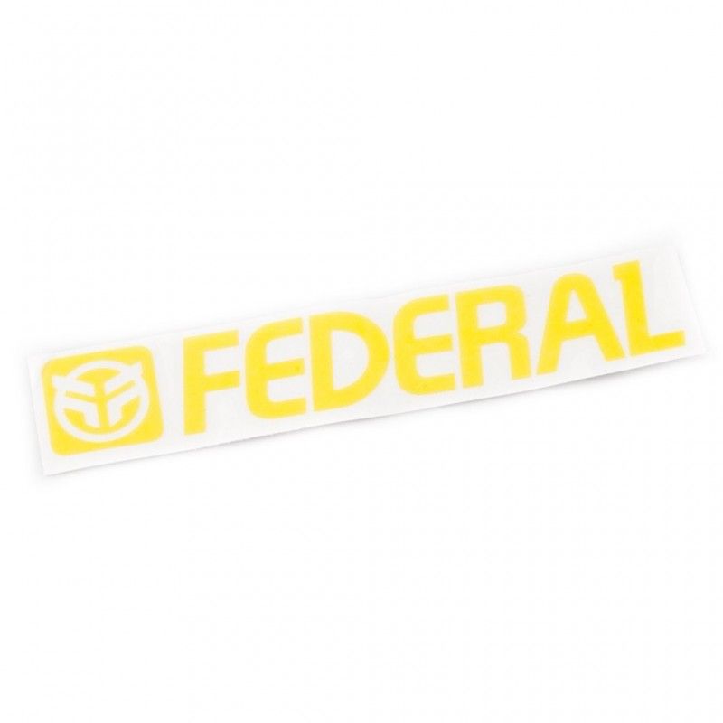 Sticker Federal 170Mm Die Cut - Yellow Bmx Race