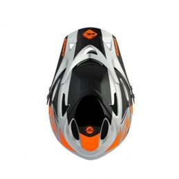 Casque Kenny Downhill Neon Orange Sylver Bmx Race
