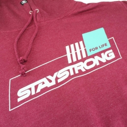 Sweat Stay Strong For Life Burgundy Bmx Race